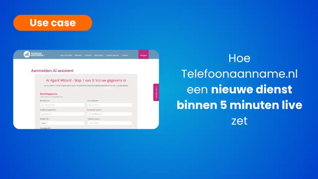 Use case telefoonaanname